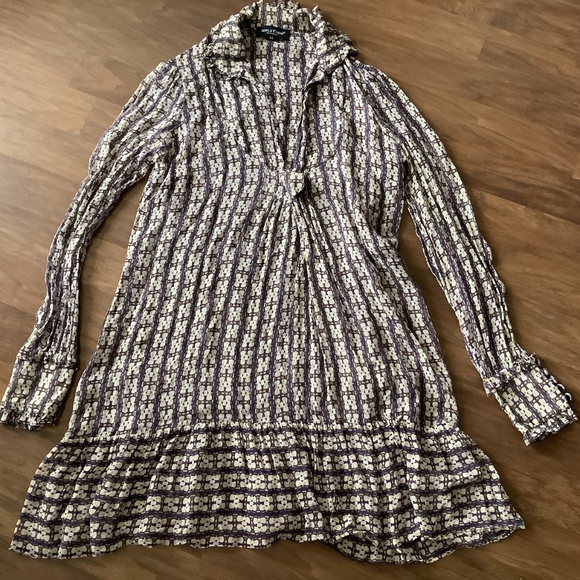 Adele Fado silk long sleeves dress - Picture 3 of 13